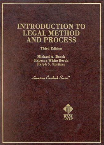 Stock image for Introduction to Legal Method and Process: Cases and Materials (American Casebook Series and Other Coursebooks) for sale by HPB-Red