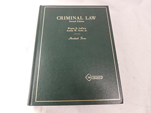 Imagen de archivo de Criminal Law;American Casebook Series, Hornbook Series and Basic Legal Texts Nutshell Series a la venta por Once Upon A Time Books