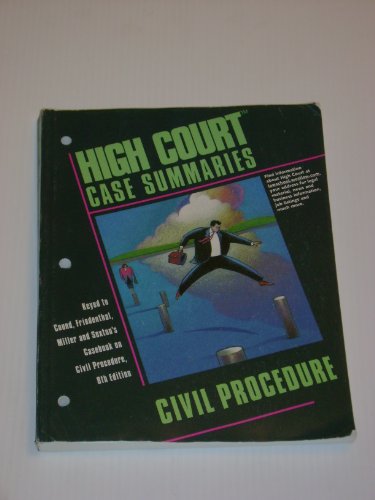 Imagen de archivo de Civil Procedure (High Court Case Summaries) a la venta por HPB-Red