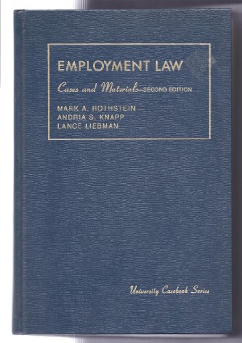 9780314261298: Cases and Materials on Discrimination in Employment (American Casebook Series)