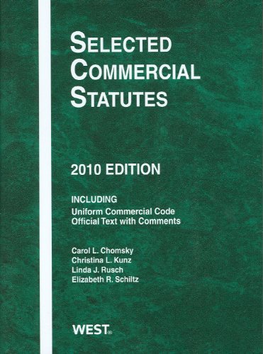 Stock image for Selected Commercial Statutes, 2010 for sale by HPB-Red