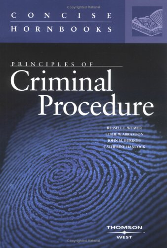 Beispielbild fr Principles of Criminal Procedure zum Verkauf von ThriftBooks-Atlanta