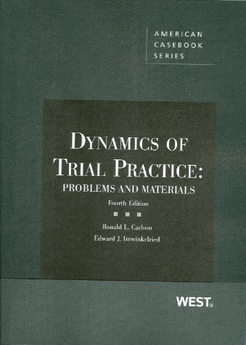 Imagen de archivo de Dynamics of Trial Practice: Problems and Materials a la venta por ThriftBooks-Dallas