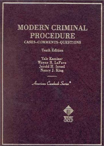 Beispielbild fr Modern Criminal Procedure : Cases, Comments, and Questions zum Verkauf von Better World Books