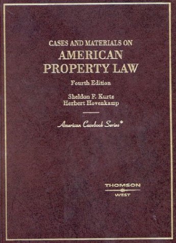 Beispielbild fr Cases and Materials on American Property Law zum Verkauf von Better World Books