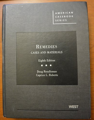 Beispielbild fr Remedies, Cases and Materials, 8th (American Casebook Series) zum Verkauf von Bookmans