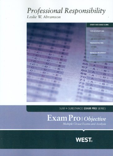 9780314264756: Exam Pro on Professional Responsibility (Exam Pro Series)