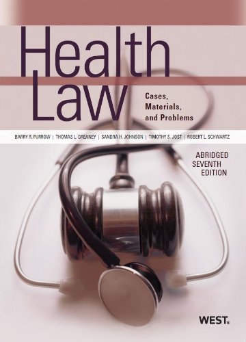 Stock image for Health Law (American Casebook Series)(Abridged) for sale by HPB-Red