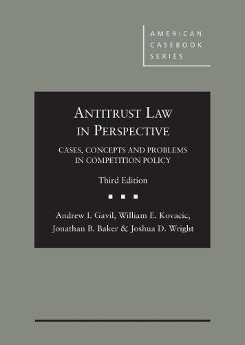 Beispielbild fr Antitrust Law in Perspective: Cases, Concepts and Problems in Competition Policy (American Casebook Series) zum Verkauf von BooksRun