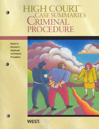 Beispielbild fr Criminal Procedure, Keyed to Dressler zum Verkauf von Better World Books