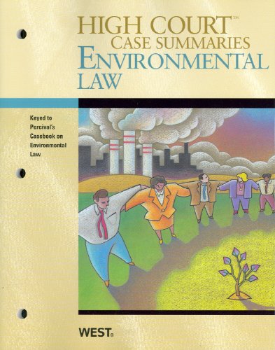 Stock image for High Court Case Summaries on Environmental Law, Keyed to Percival for sale by HPB-Red