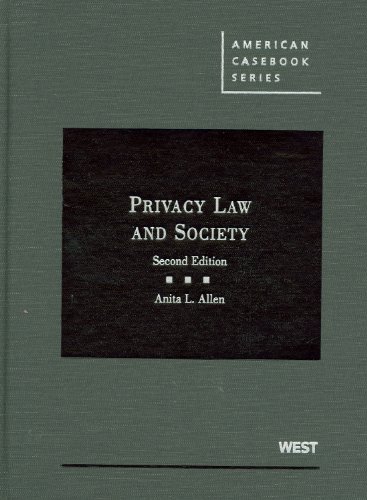 9780314267030: Privacy Law and Society (American Casebook Series)