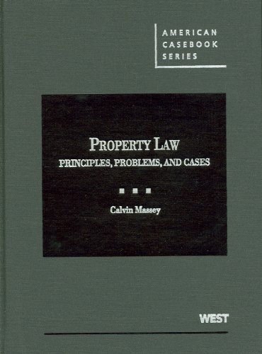 Imagen de archivo de Property Law: Principles, Problems, and Cases (American Casebook Series) a la venta por HPB-Red