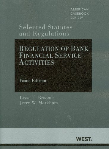 Regulation Of Bank Financial Service Activities Selected