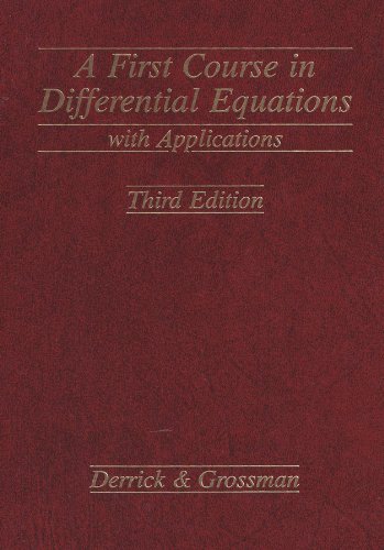 Beispielbild fr First Course in Differential Equations with Applications zum Verkauf von Wonder Book