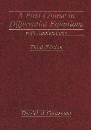 Imagen de archivo de A First Course in Differential Equations a la venta por ThriftBooks-Atlanta