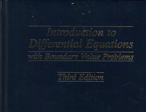 Stock image for Introduction to Differential Equations with Boundary Value Problems for sale by Better World Books