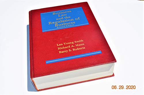 Imagen de archivo de Business Law and the Regulation of Business a la venta por HPB-Red