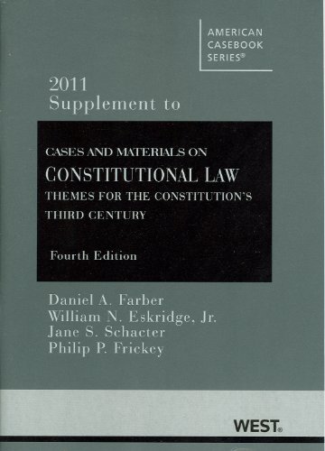 Stock image for Cases and Materials on Constitutional Law: Themes for the Constitutio for sale by Hawking Books