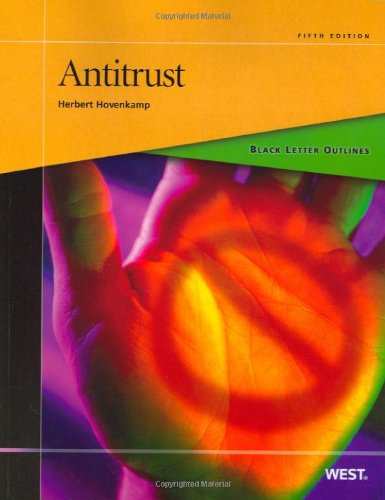 Stock image for Black Letter Outline on Antitrust (Black Letter Outlines) for sale by Front Cover Books