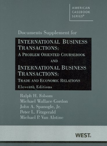 Immagine dell'editore per International Business Transactions: A Problem Oriented Coursebook and International Business Transactions: Trade and Economic Relations, 11th, Documents Supplement (American Casebook Series) venduto da ThriftBooks-Atlanta