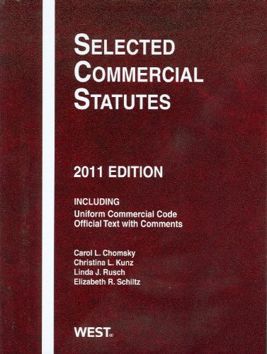 Beispielbild fr Selected Commercial Statutes, 2011 zum Verkauf von HPB-Red