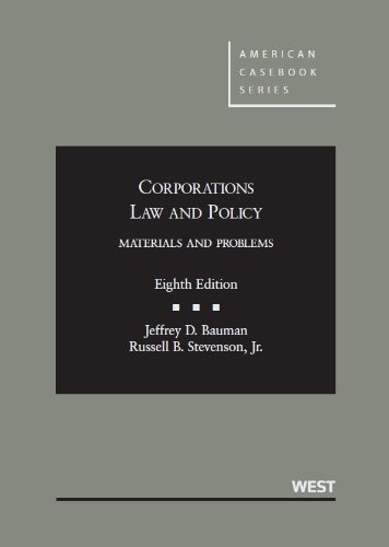9780314277732: Corporations Law and Policy, Materials and Problems (American Casebook Series)