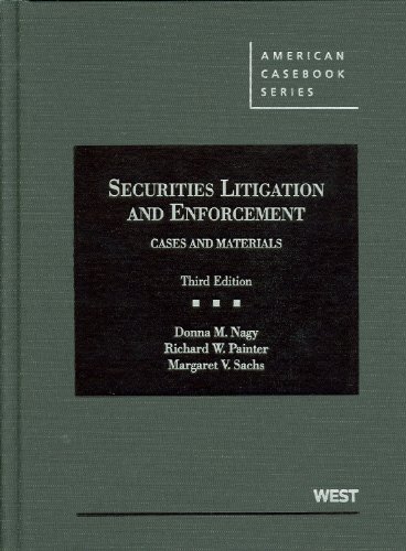 9780314277817: Securities Litigation and Enforcement (American Casebook Series)