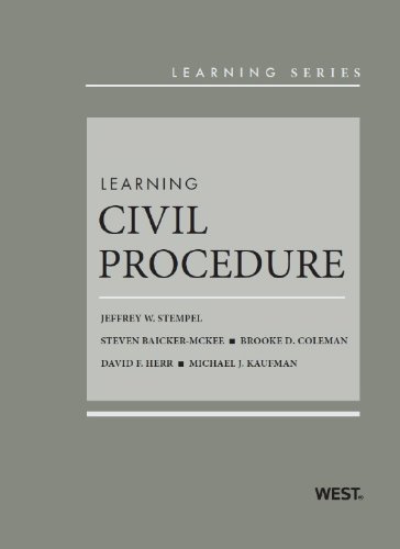 Beispielbild fr Learning Civil Procedure (Learning Series) zum Verkauf von SecondSale