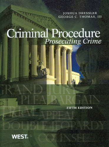 Imagen de archivo de Criminal Procedure: Prosecuting Crime, 5th (American Casebook Series) a la venta por SecondSale