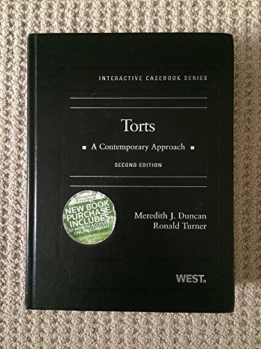 9780314280237: Torts: A Contemporary Approach