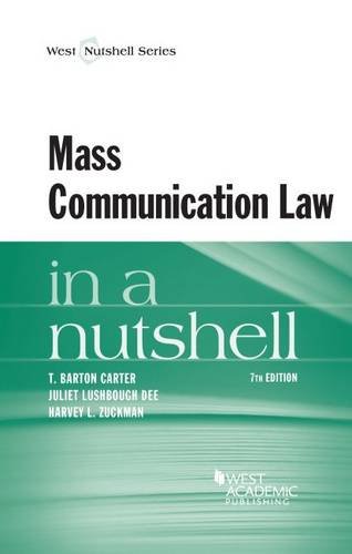 Stock image for Mass Communication Law in a Nutshell (Nutshells) for sale by One Planet Books