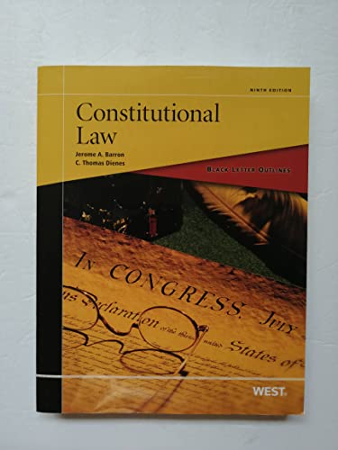 Beispielbild fr Black Letter Outline on Constitutional Law, 9th zum Verkauf von ThriftBooks-Atlanta