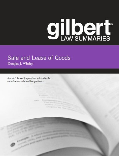 Stock image for Gilbert Law Summaries on Sale and Lease of Goods for sale by HPB-Ruby