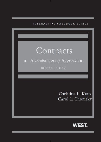 Beispielbild fr Contracts: A Contemporary Approach, 2d (Interactive Casebook Series) zum Verkauf von SecondSale