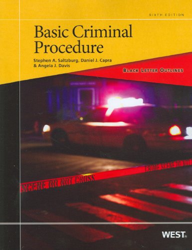9780314283191: Black Letter Outline on Basic Criminal Procedure (Black Letter Outlines)