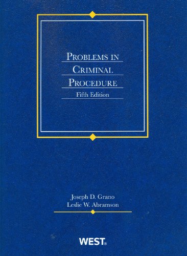 Imagen de archivo de Problems in Criminal Procedure, 5th Edition a la venta por One Planet Books