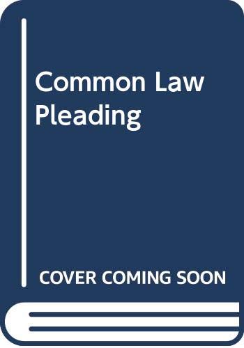 Stock image for Common Law Pleading for sale by ThriftBooks-Atlanta