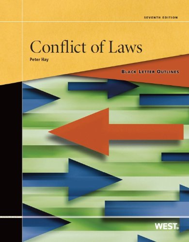 9780314283566: Black Letter Outline on Conflict of Laws (Black Letter Outlines)