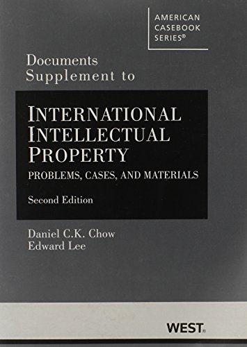 Imagen de archivo de Documents Supplement to International Intellectual Property : Problems, Cases, and Materials a la venta por Better World Books