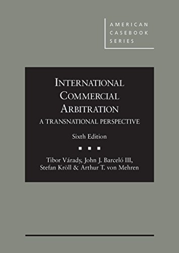 9780314285423 International Commercial Arbitration A