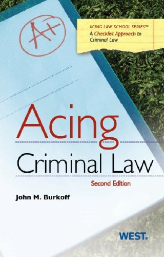 

Acing Criminal Law (Acing Series)