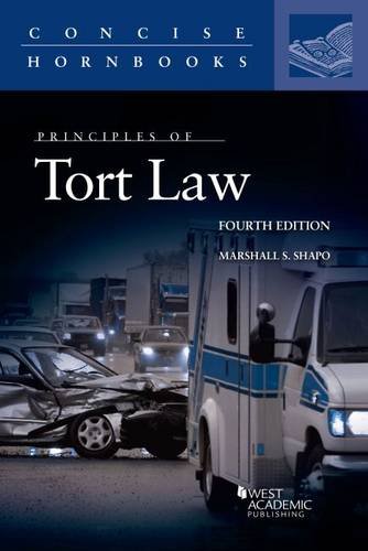 Beispielbild fr Principles of Tort Law (Concise Hornbook Series) zum Verkauf von BooksRun