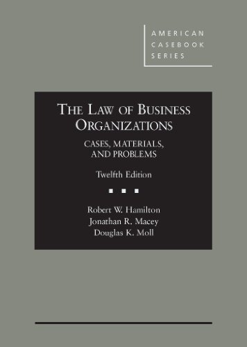 Imagen de archivo de The Law of Business Organizations: Cases, Materials, and Problems, 12th (American Casebook Series) a la venta por BooksRun