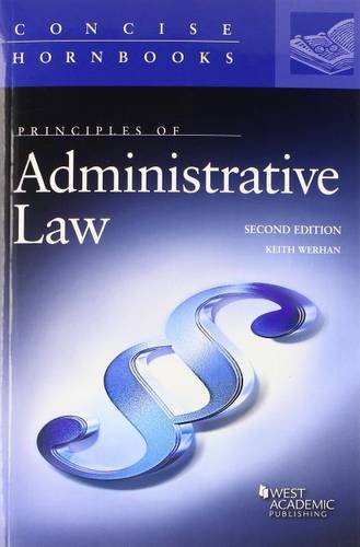 Stock image for Principles of Administrative Law (Concise Hornbook Series) for sale by BooksRun