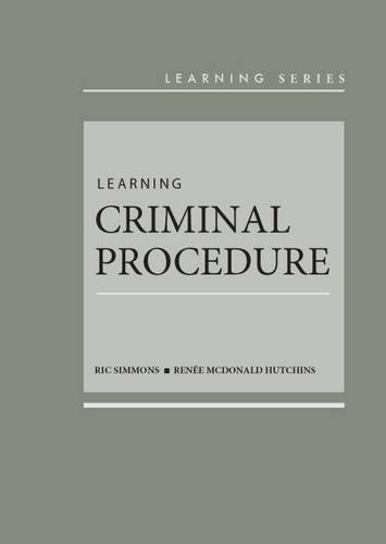 Stock image for Learning Criminal Procedure (Learning Series) for sale by ThriftBooks-Atlanta