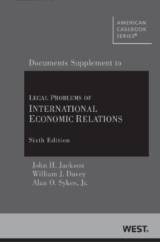 Beispielbild fr Legal Problems of International Economic Relations 6th, Documentary Supplement (American Casebook Series) zum Verkauf von HPB-Red