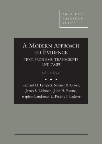 9780314287656: A Modern Approach to Evidence: Text, Problems, Transcripts and Cases, 5th (American Casebook Series)