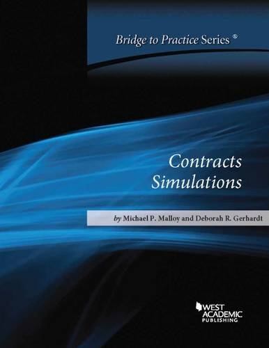 Stock image for Contracts Simulations : Bridge to Practice for sale by Better World Books