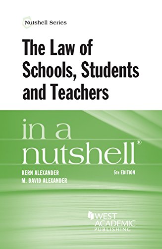 Imagen de archivo de The Law of Schools, Students and Teachers in a Nutshell (Nutshells) a la venta por ThriftBooks-Dallas
